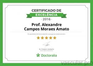 Imagem do certificado 5 estrelas, com fundo branco e bordas douradas. O texto do certificado diz "Certificado 5 estrelas" em letras grandes e douradas, com um selo de 5 estrelas no canto superior direito. Este certificado é uma prova da excelência do serviço prestado pela empresa.