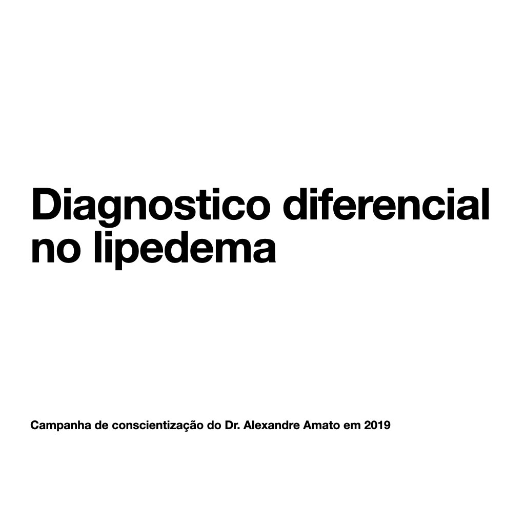 Diagnostico diferencial no lipedema