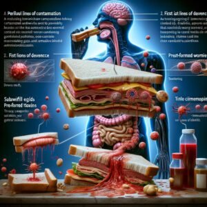 Viagem repugnante pelo corpo — o perigo de um sanduíche contaminado